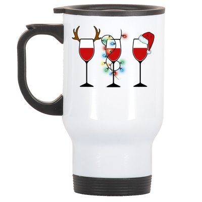 Christmas Wine Party Stainless Steel Travel Mug