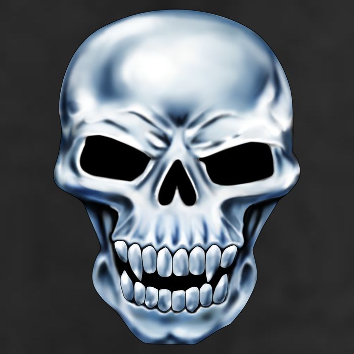 Chrome Skull Cool Comfort Performance Bucket Hat