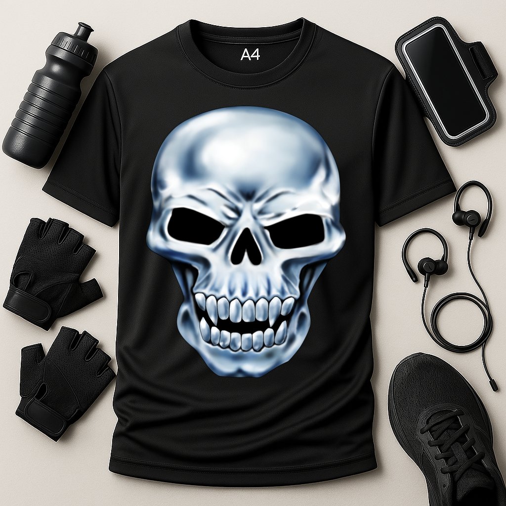 Chrome Skull Performance Shirt