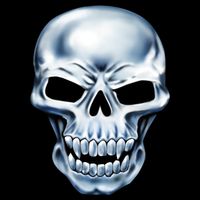 Chrome Skull Apron