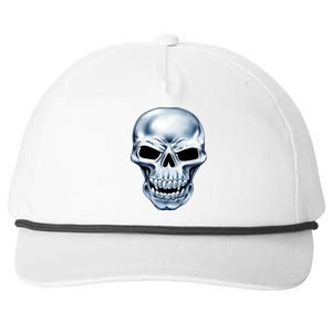 Chrome Skull Snapback Five-Panel Rope Hat