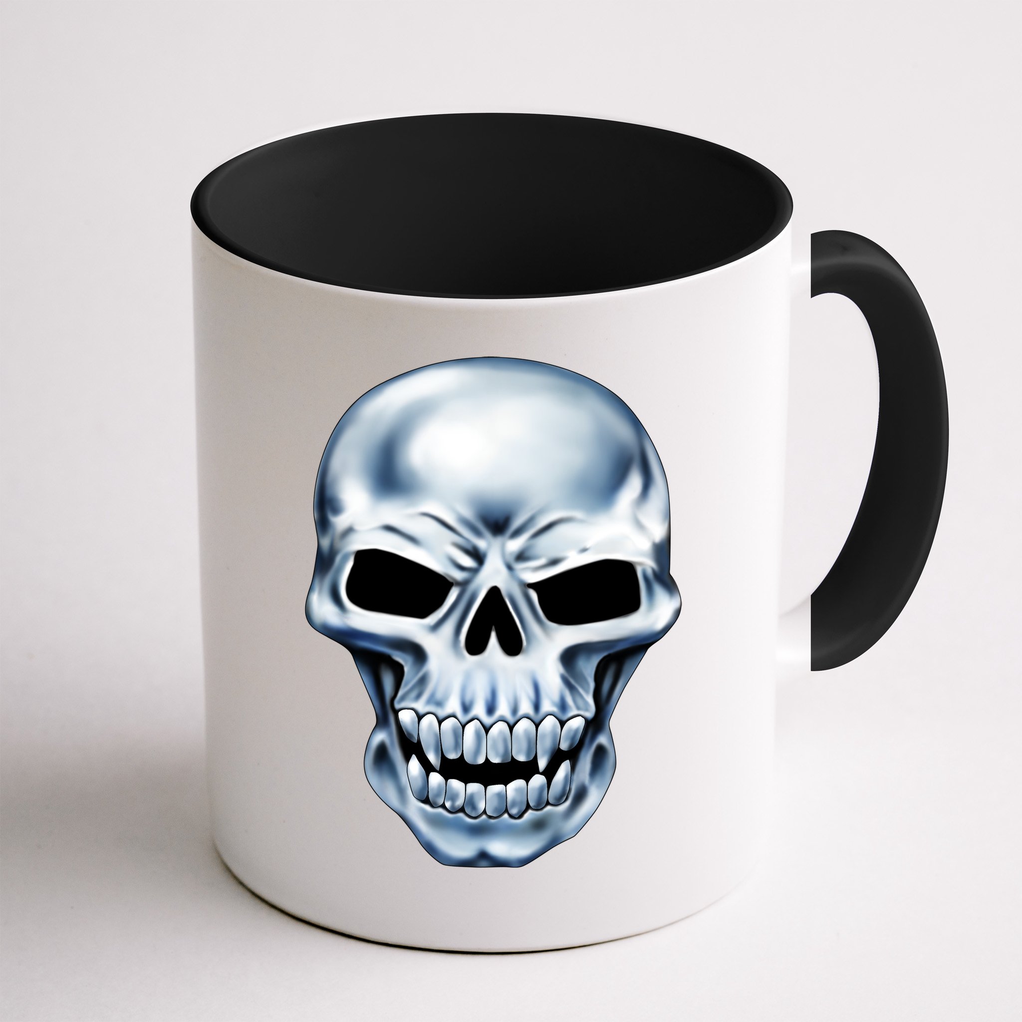 Chrome Skull Mug