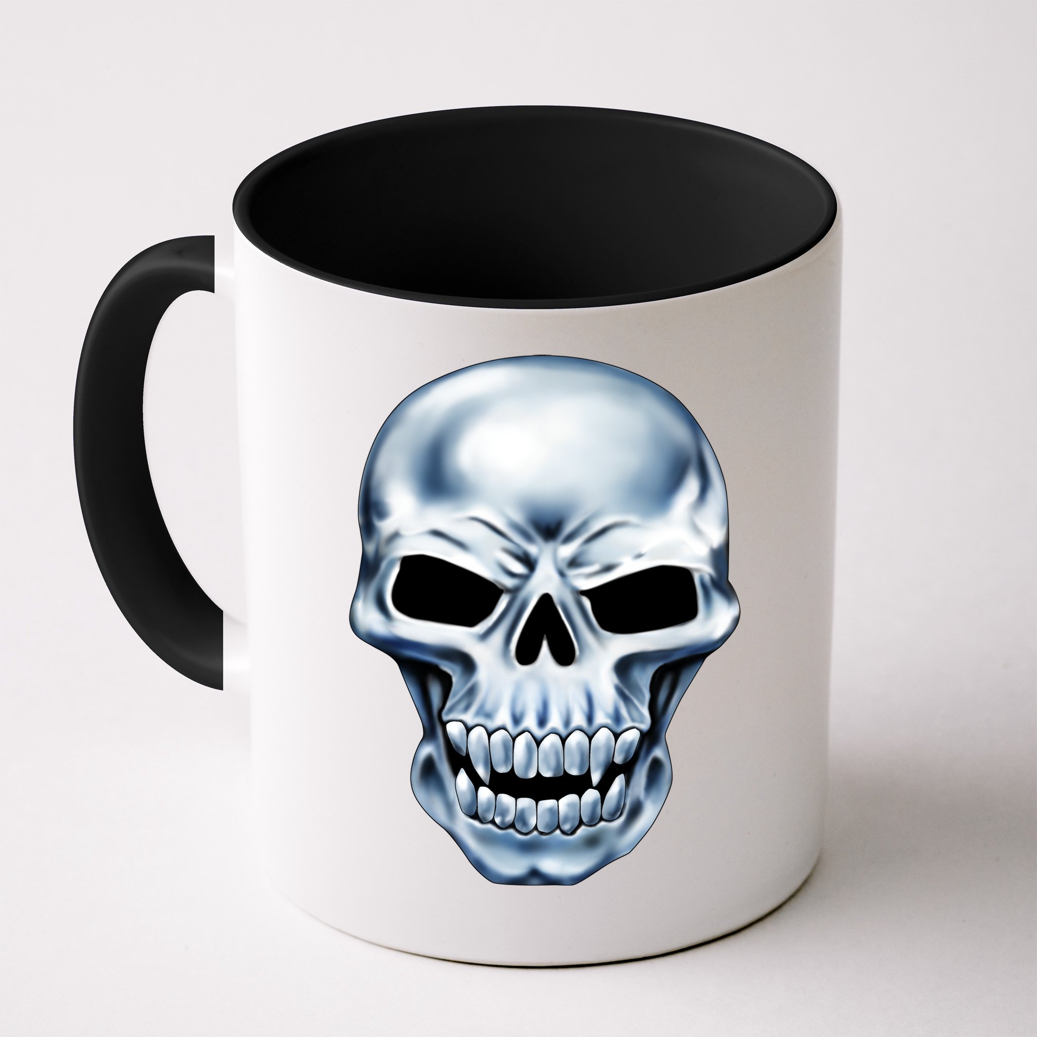 Chrome Skull Mug