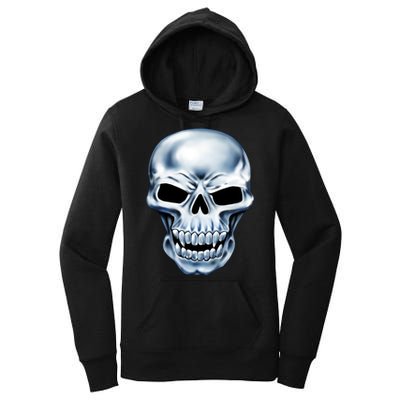 Chrome Skull Women's Pullover Hoodie