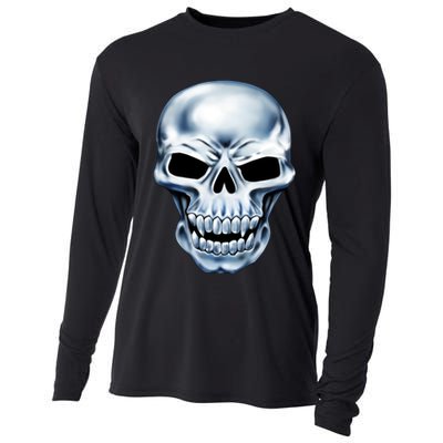 Chrome Skull Cooling Performance Long Sleeve Crew