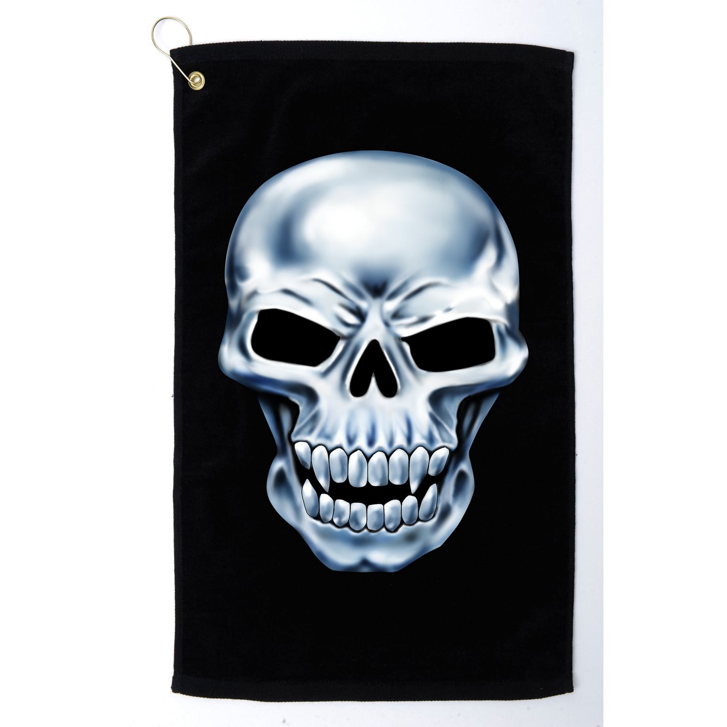 Chrome Skull Golf Towel