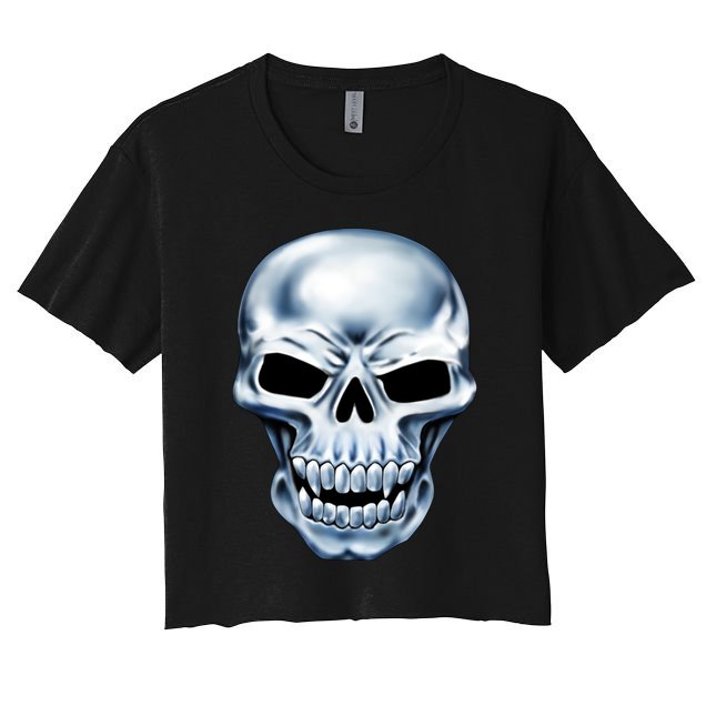 Chrome Skull Crop Top
