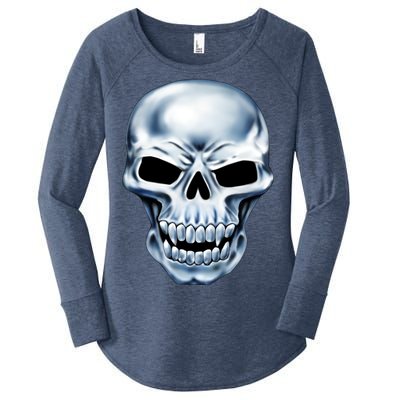 Chrome Skull Women's Perfect Tri Tunic Long Sleeve Shirt