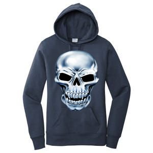 Chrome Skull Women's Pullover Hoodie