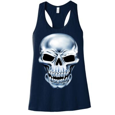 Chrome Skull Women's Racerback Tank