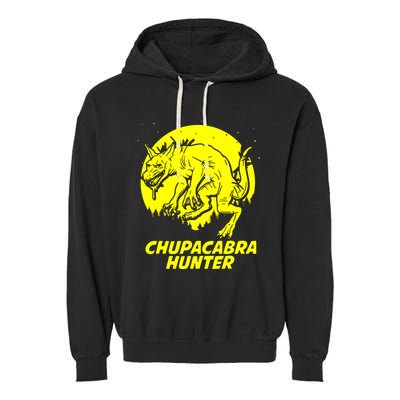 Chupacabra Hide & Seek Hunter Champion Cryptid Garment-Dyed Fleece Hoodie
