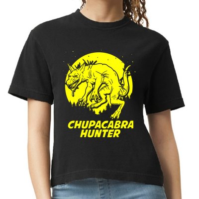 Chupacabra Hide & Seek Hunter Champion Cryptid Comfort Colors Boxy T-Shirt