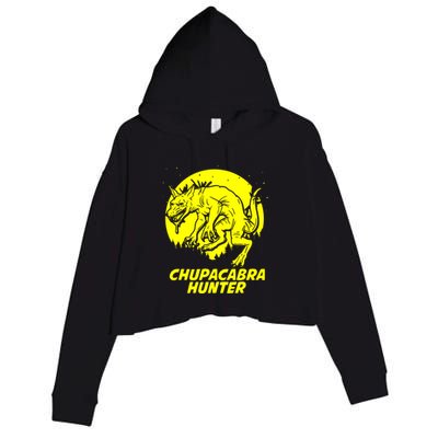 Chupacabra Hide & Seek Hunter Champion Cryptid Crop Fleece Hoodie