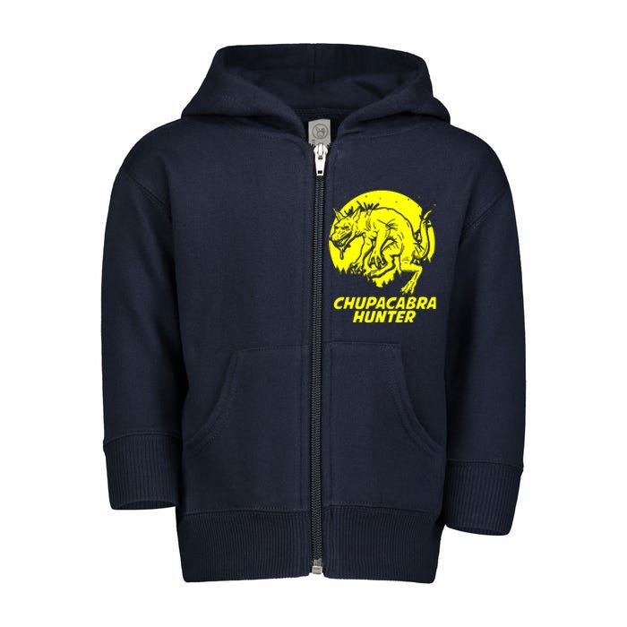 Chupacabra Hide & Seek Hunter Champion Cryptid Toddler Zip Fleece Hoodie