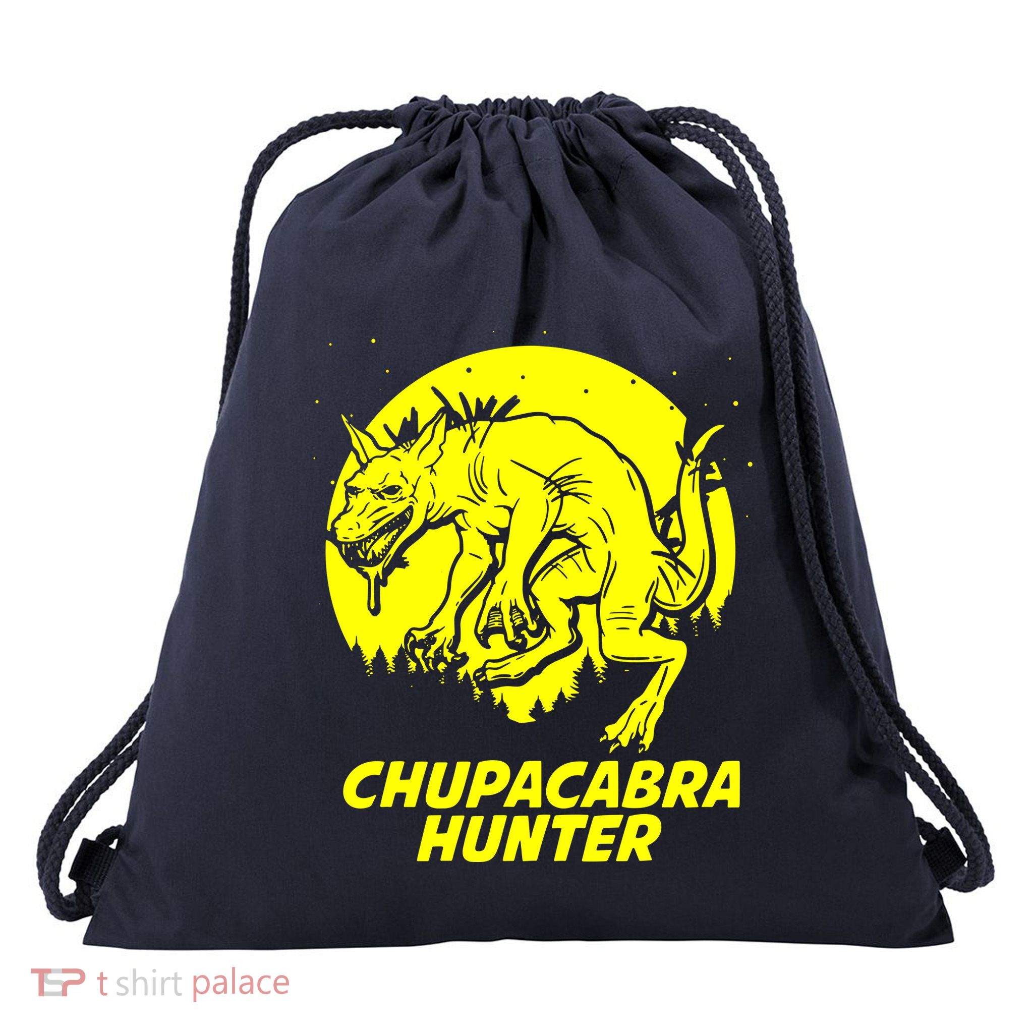 Chupacabra Hide & Seek Hunter Champion Cryptid Drawstring Bag