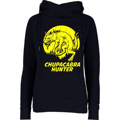 Chupacabra Hide & Seek Hunter Champion Cryptid Womens Funnel Neck Pullover Hood