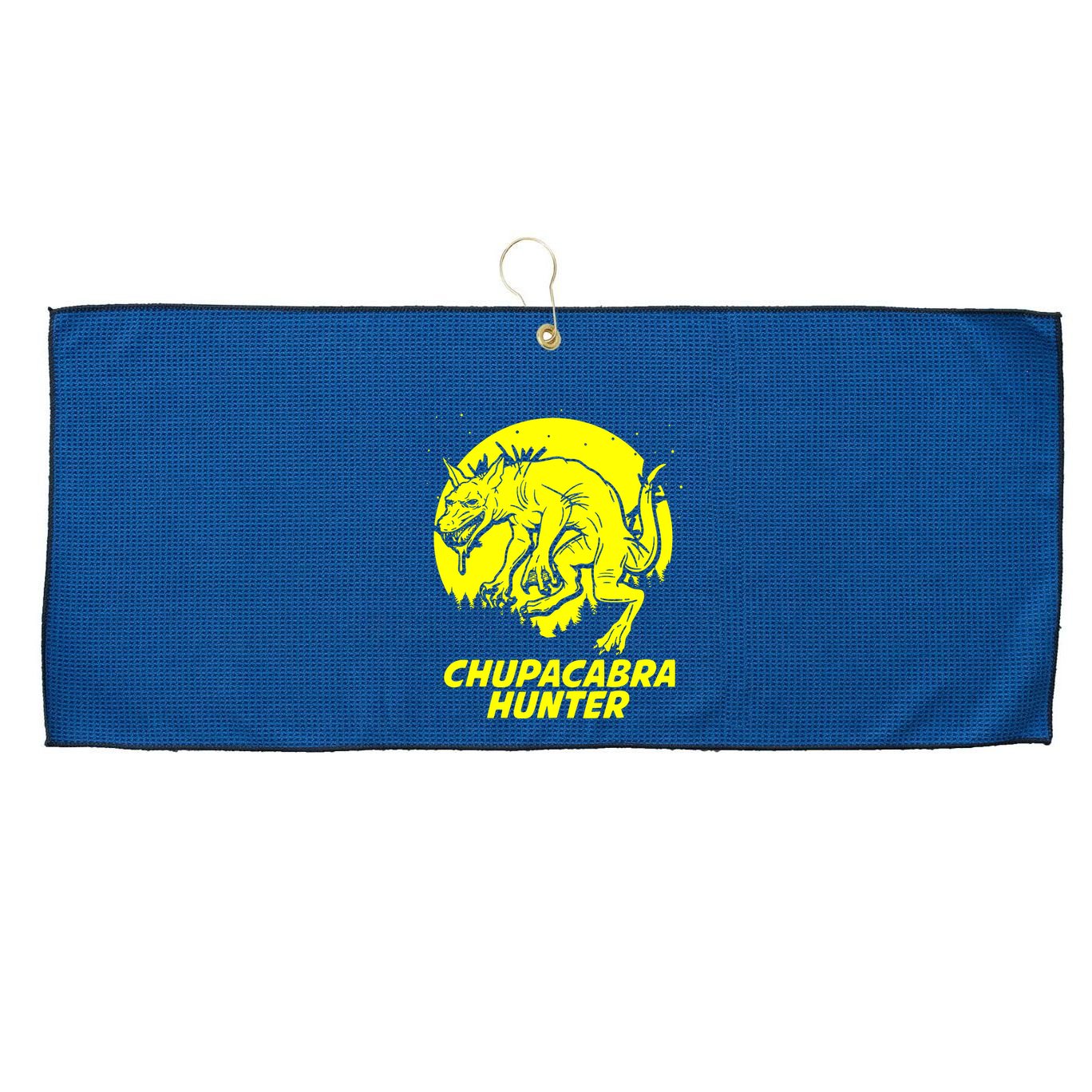 Chupacabra Hide & Seek Hunter Champion Cryptid Large Microfiber Waffle Golf Towel