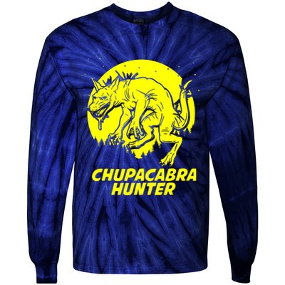 Chupacabra Hide & Seek Hunter Champion Cryptid Tie-Dye Long Sleeve Shirt