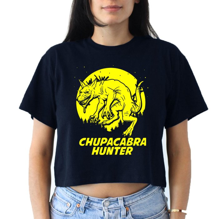 Chupacabra Hide & Seek Hunter Champion Cryptid Crop Top