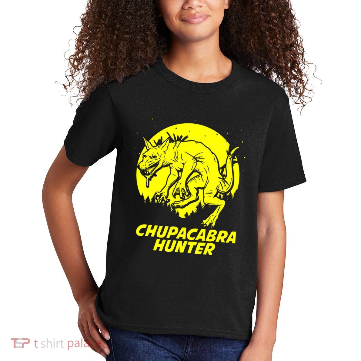 Chupacabra Hide & Seek Hunter Champion Cryptid Kids T-Shirt