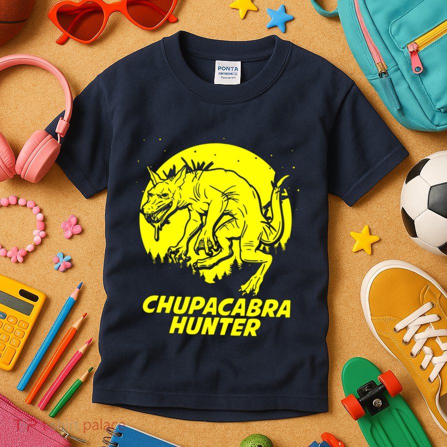 Chupacabra Hide & Seek Hunter Champion Cryptid Kids T-Shirt