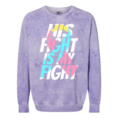 Cdh Hernia Support For Him Cdh Hernia Awareness Meaningful Gift Colorblast Crewneck Sweatshirt