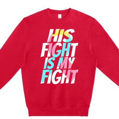 Cdh Hernia Support For Him Cdh Hernia Awareness Meaningful Gift Premium Crewneck Sweatshirt