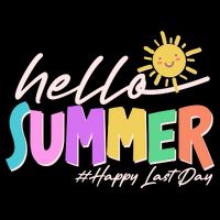 Cute Hello Summer #Happy Last Day 16 in Basic Backpack
