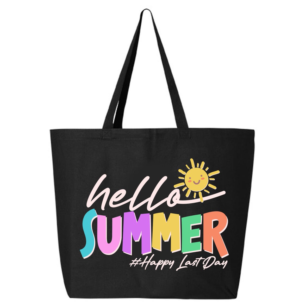 Cute Hello Summer #Happy Last Day 25L Jumbo Tote