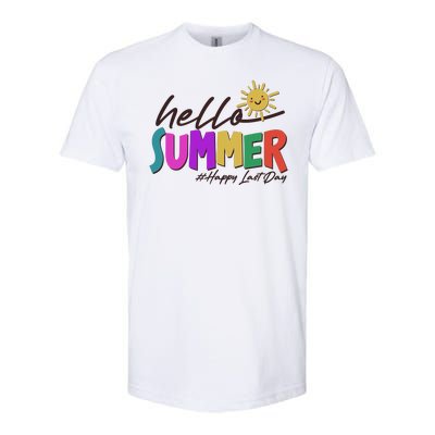 Cute Hello Summer #Happy Last Day Softstyle CVC T-Shirt