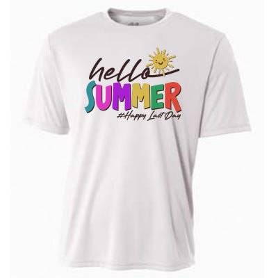 Cute Hello Summer #Happy Last Day Cooling Performance Crew T-Shirt