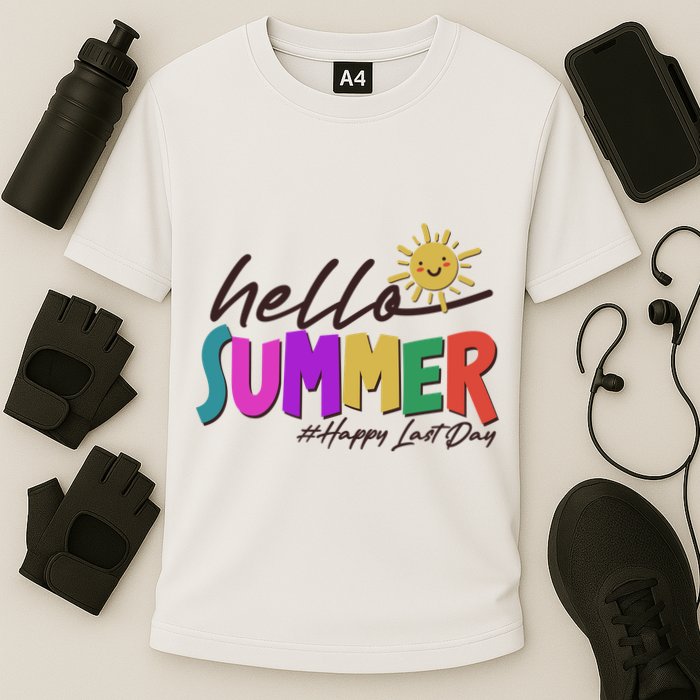 Cute Hello Summer #Happy Last Day Performance Shirt