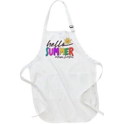 Cute Hello Summer #Happy Last Day Full-Length Apron With Pockets