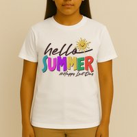 Cute Hello Summer #Happy Last Day T-Shirt