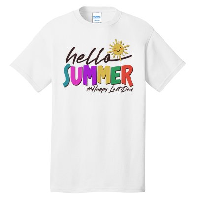 Cute Hello Summer #Happy Last Day Tall T-Shirt