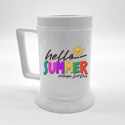 Cute Hello Summer #Happy Last Day Beer Stein