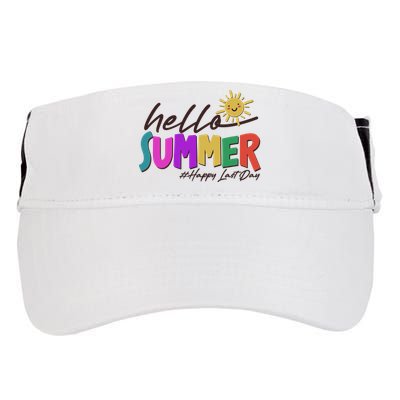 Cute Hello Summer #Happy Last Day Adult Drive Performance Visor