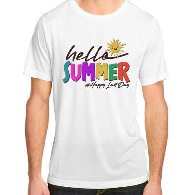 Cute Hello Summer #Happy Last Day Adult ChromaSoft Performance T-Shirt