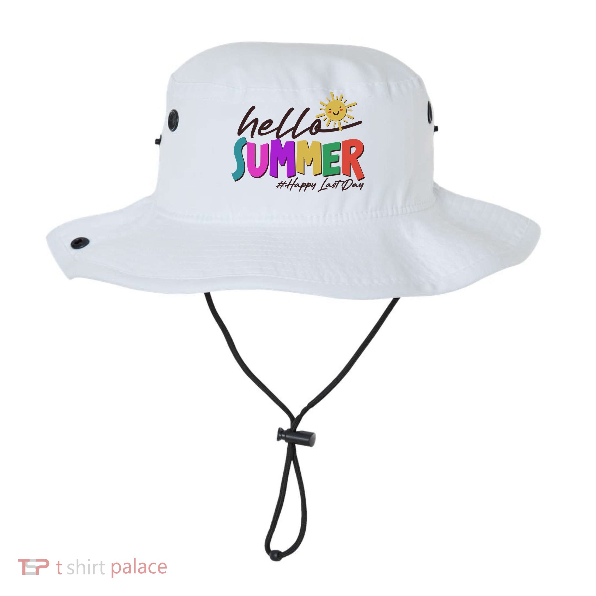 Cute Hello Summer #Happy Last Day Bucket Hat