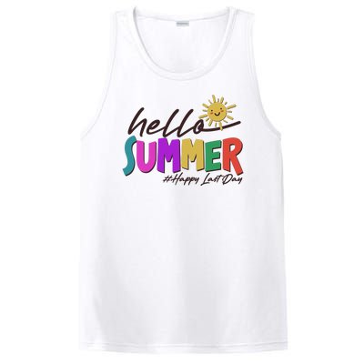 Cute Hello Summer #Happy Last Day PosiCharge Competitor Tank