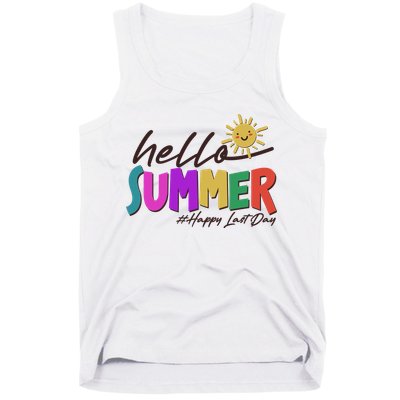 Cute Hello Summer #Happy Last Day Tank Top