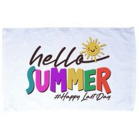 Cute Hello Summer #Happy Last Day Microfiber Hand Towel