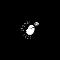 Cute Halloween Stay Spooky Ghost Drawstring Bag
