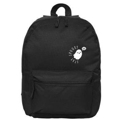 Cute Halloween Stay Spooky Ghost 16 in Basic Backpack