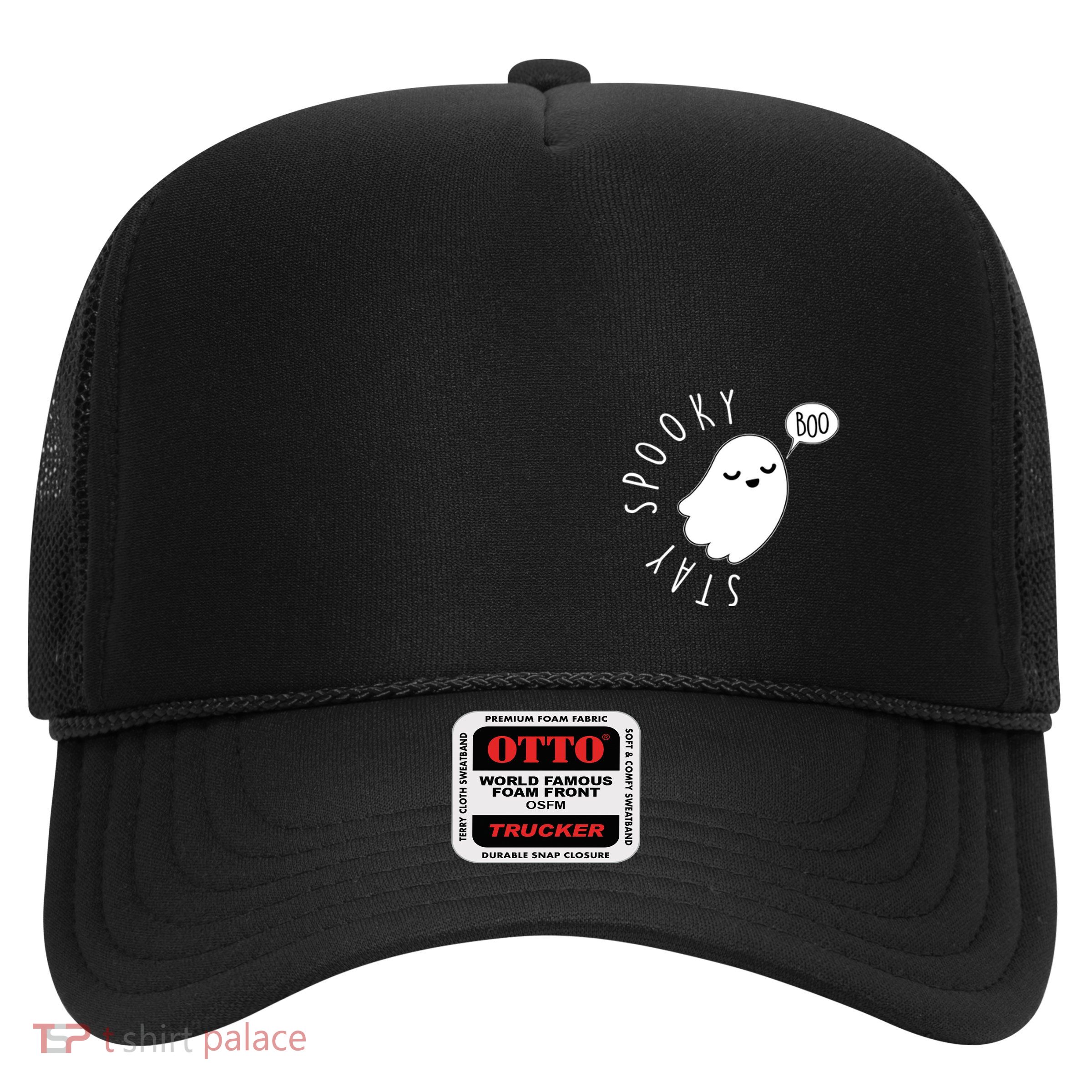 Cute Halloween Stay Spooky Ghost Trucker Hat