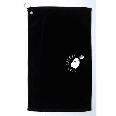 Cute Halloween Stay Spooky Ghost Golf Towel