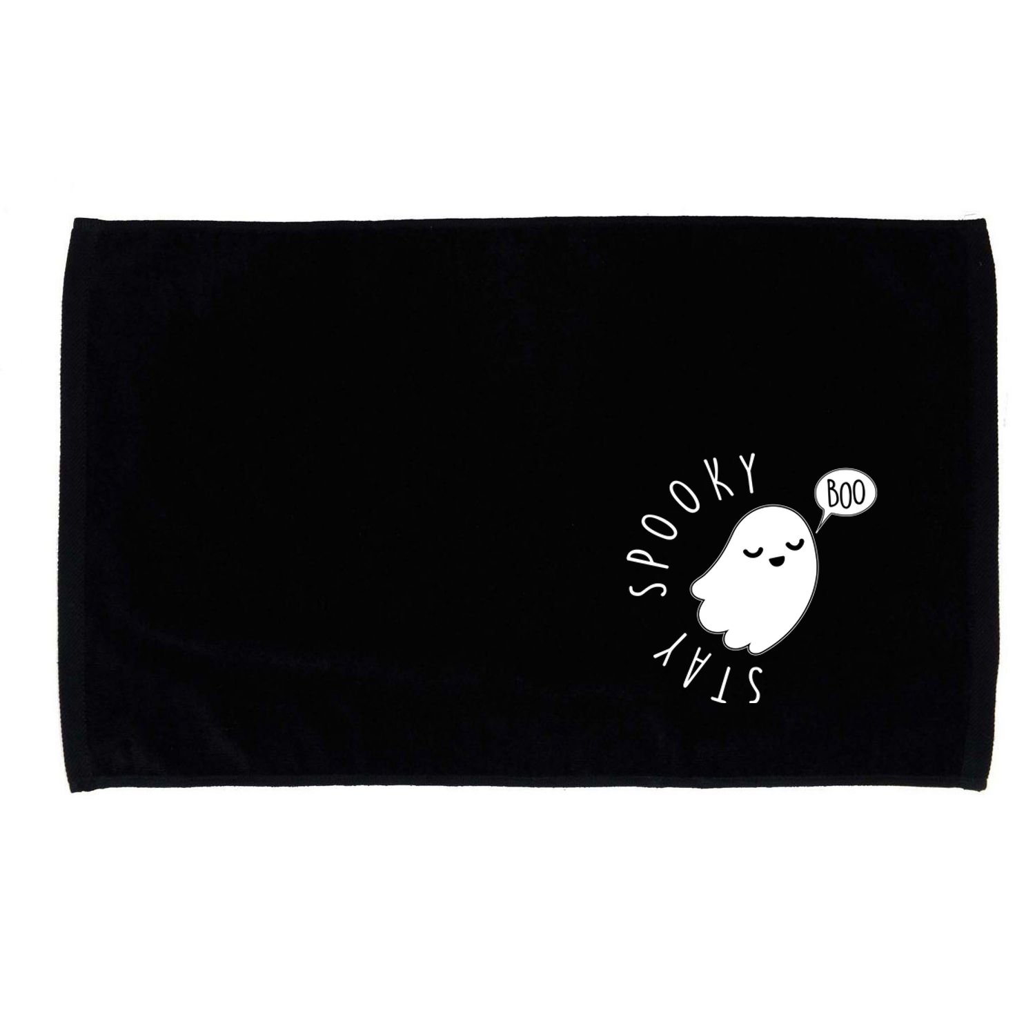 Cute Halloween Stay Spooky Ghost Microfiber Hand Towel