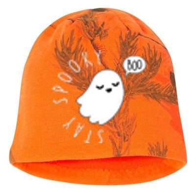 Cute Halloween Stay Spooky Ghost Kati - Camo Knit Beanie