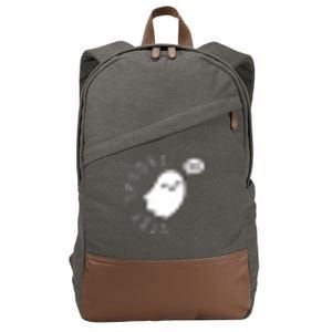 Cute Halloween Stay Spooky Ghost Cotton Canvas Backpack