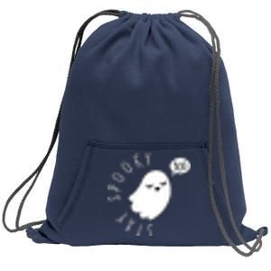 Cute Halloween Stay Spooky Ghost Sweatshirt Cinch Pack Bag